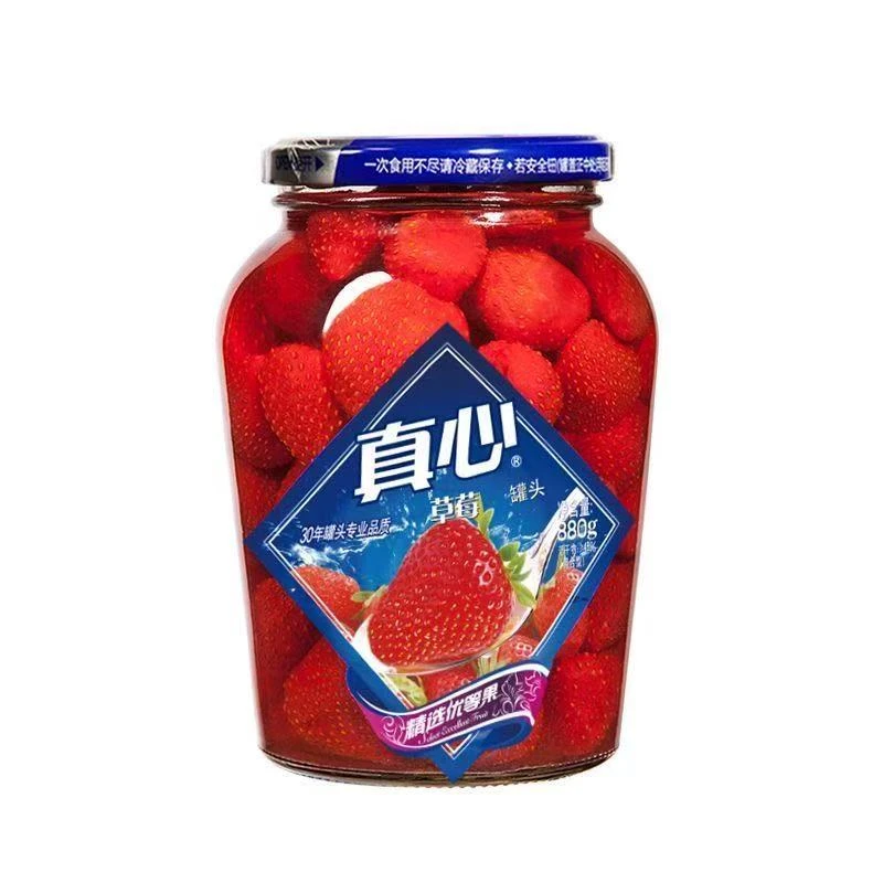 真心草莓罐头880g/罐