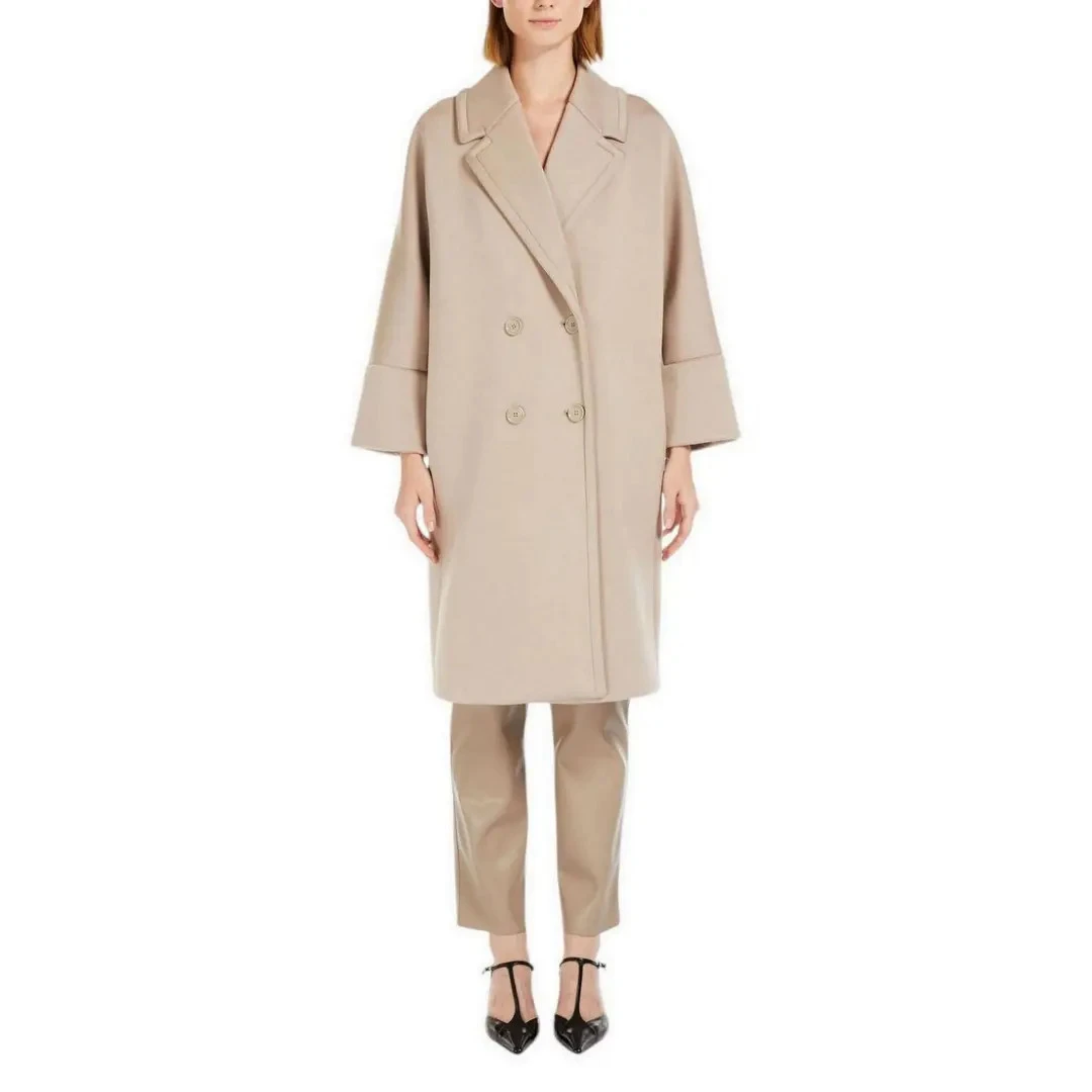 MaxMara 【国现 专柜14800】女士新款双排扣大衣外套 Emma 001