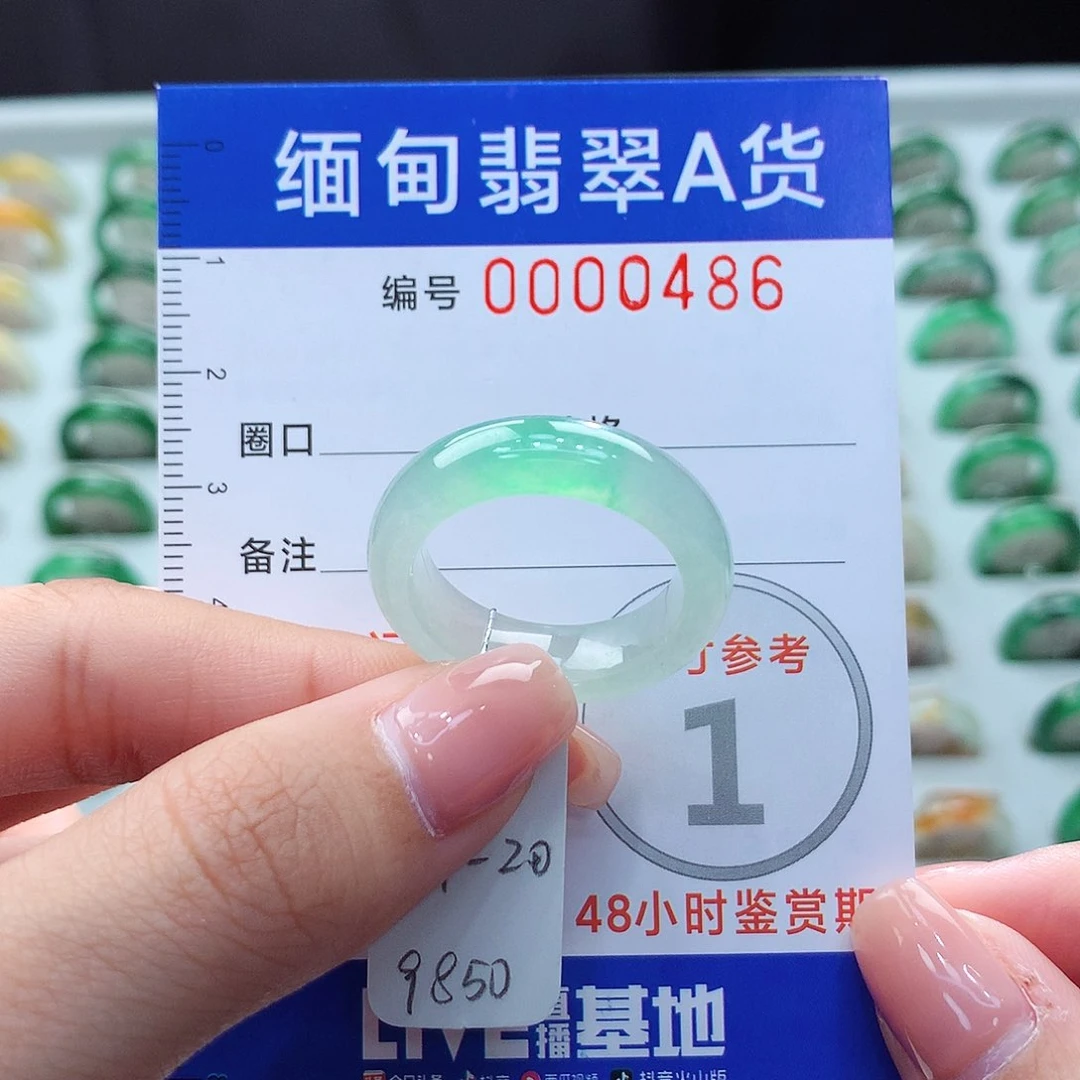 未镶嵌戒指翡翠19.20号