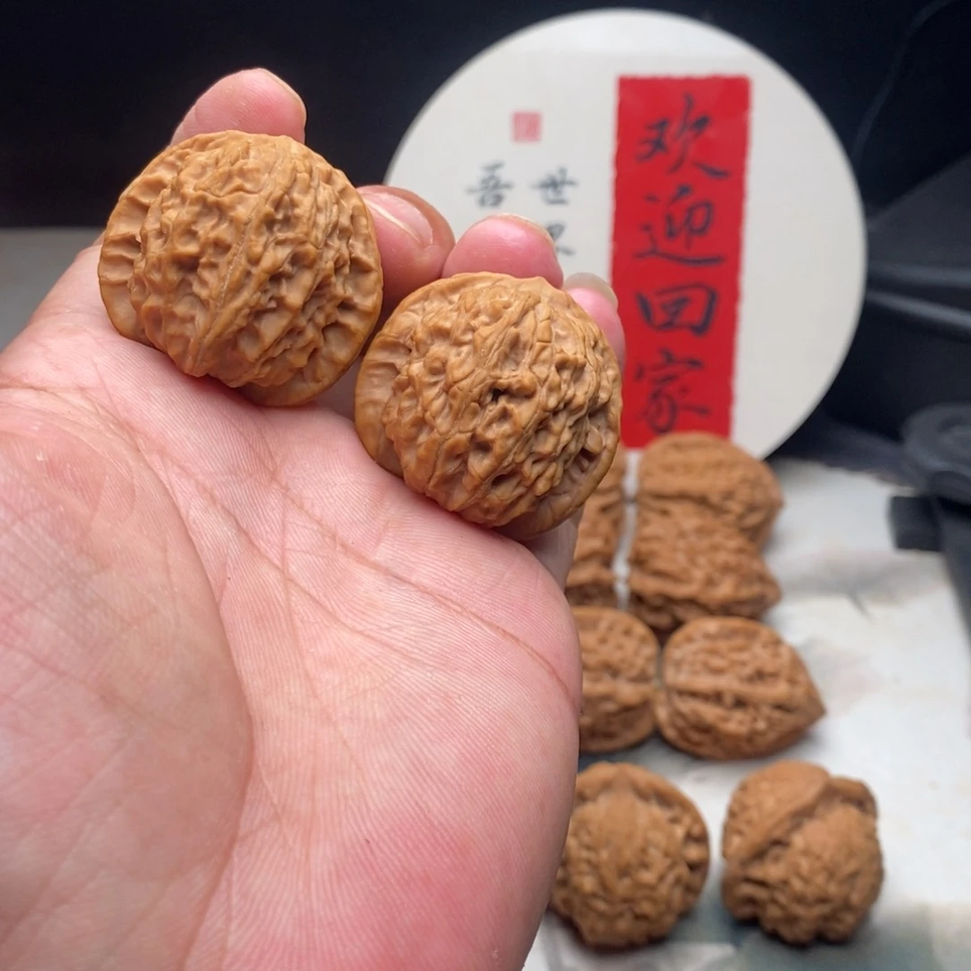 文玩核桃吊坠36.5全品黄杆