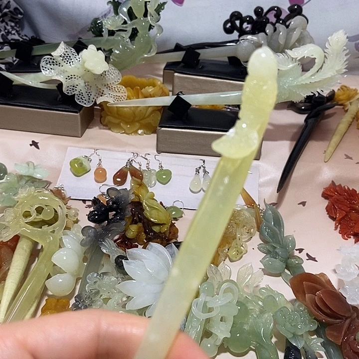岫玉未镶嵌发簪?***?发簪