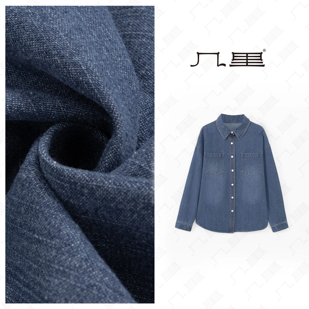 几里与麻【复古牛仔】气质经典牛仔外套 衣长66 胸围120 2010249