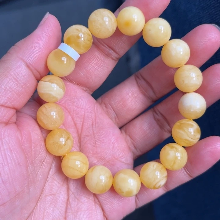 琥珀未镶嵌珠宝奇石M19号11.6+浓蜡妖花