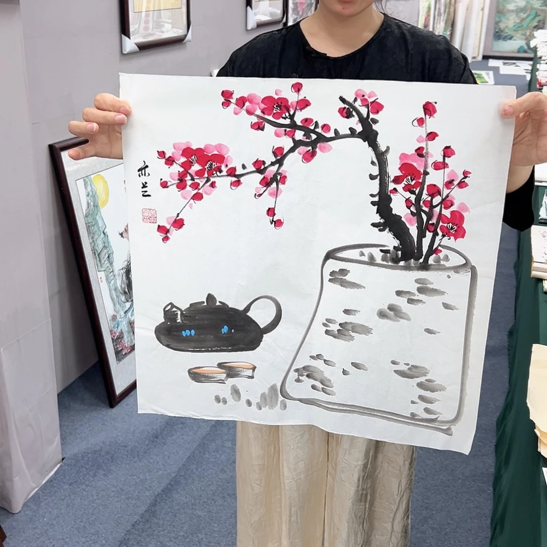 国画宣纸国画纯手绘作品