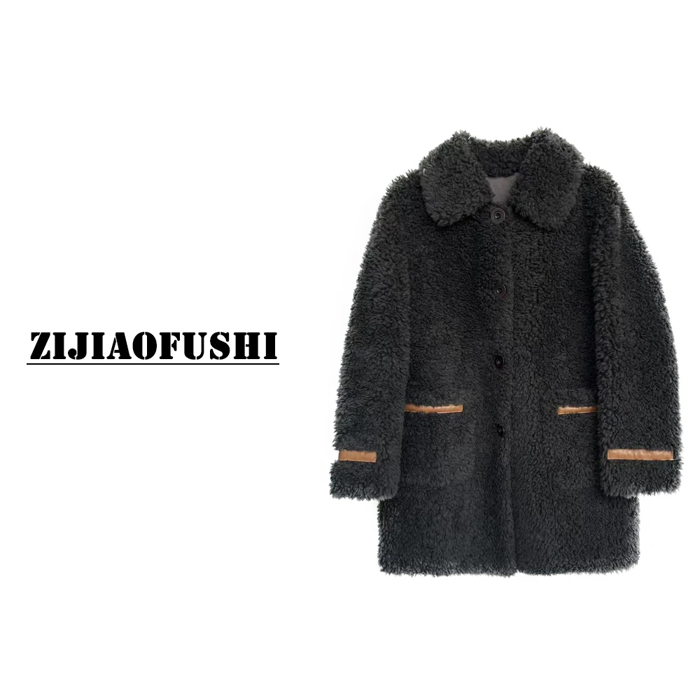 HLJ 紫娇服饰   ZK-1022  时尚百搭颗粒外套   5