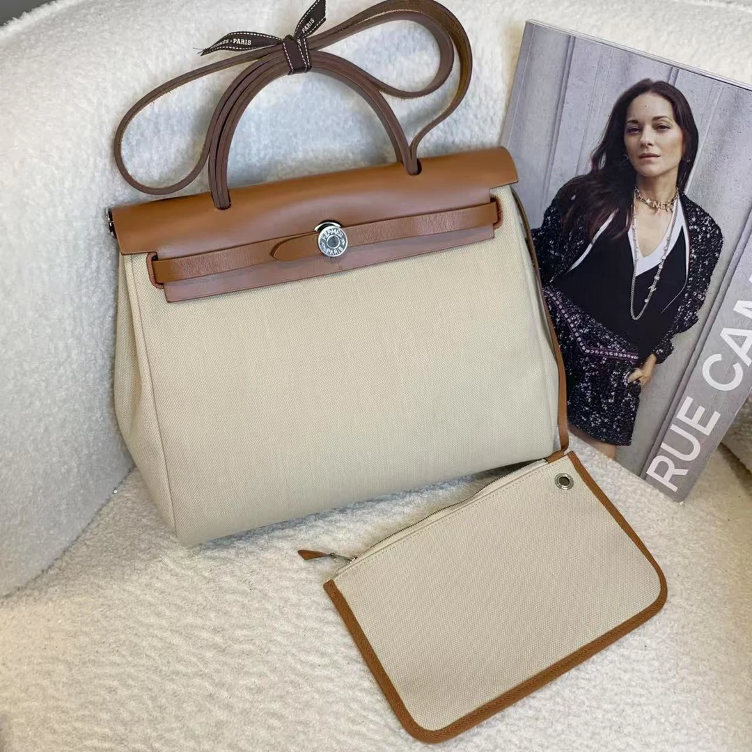 99新 Hermes/爱马仕 壹臻susu/冰川白银扣herbag31 y刻/70298442