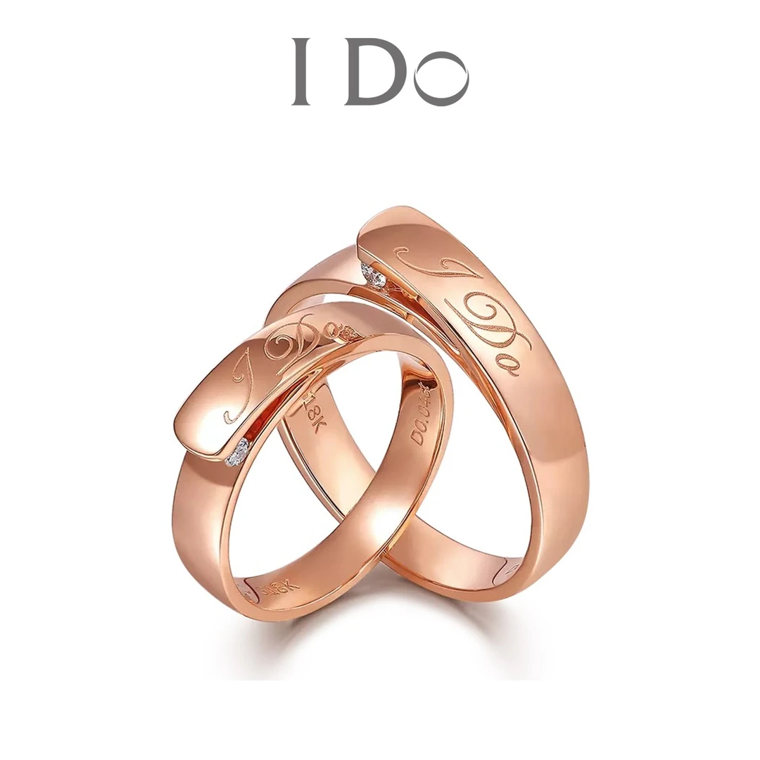 I Do情书系列18K金钻石戒指D00299A/B