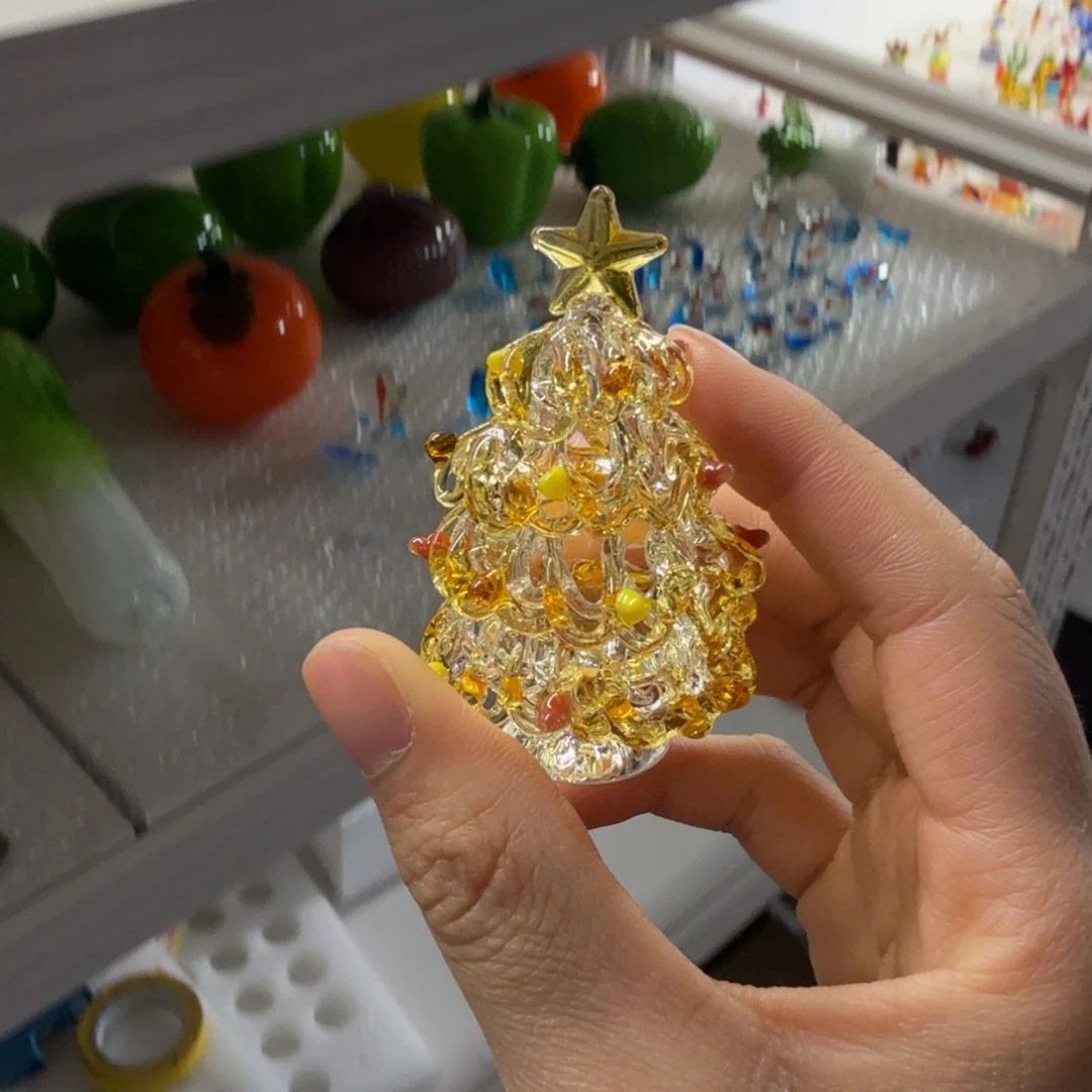 琉璃手工艺品金色实心