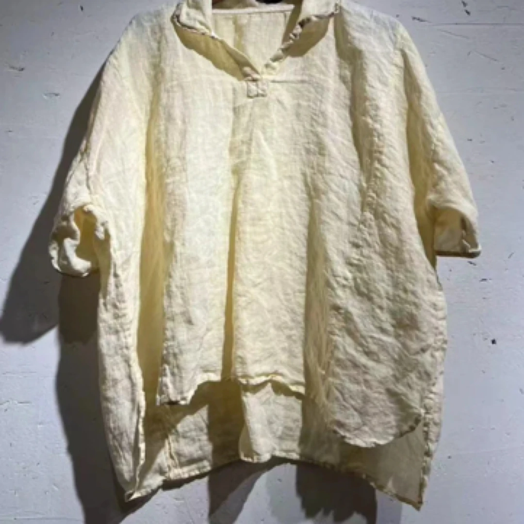 刘家四妞分享《衣路走来》741亚麻套头短袖