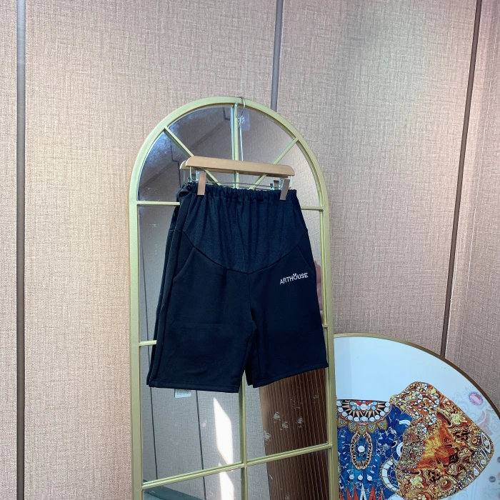 OO092孕妇黑色短裤110-140