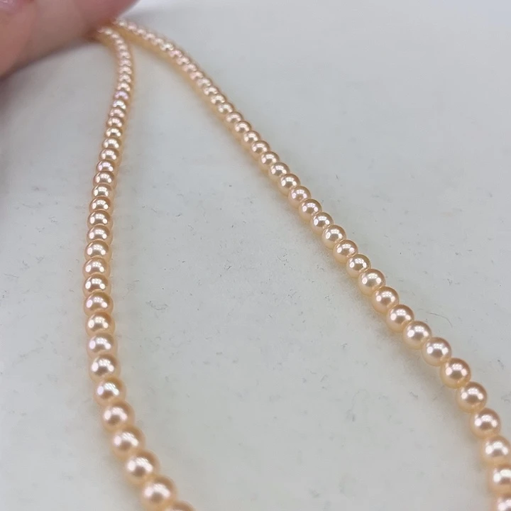 淡水珍珠银S925镶嵌颈饰4➕极光高品