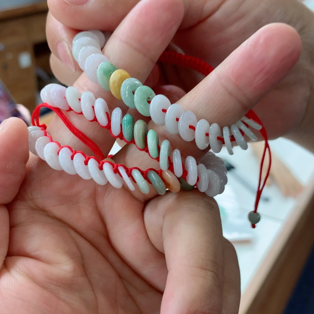 翡翠手链未镶嵌多样性发一