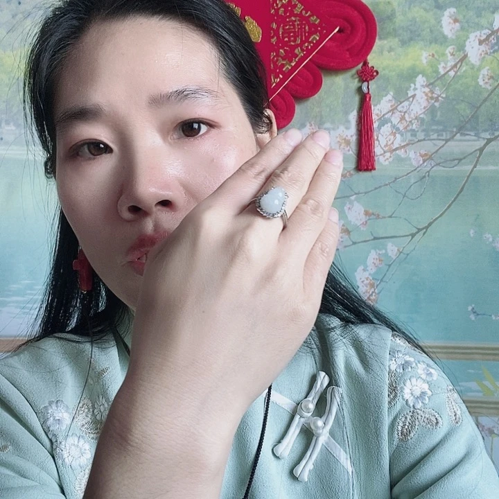 银S925镶嵌戒指翡翠