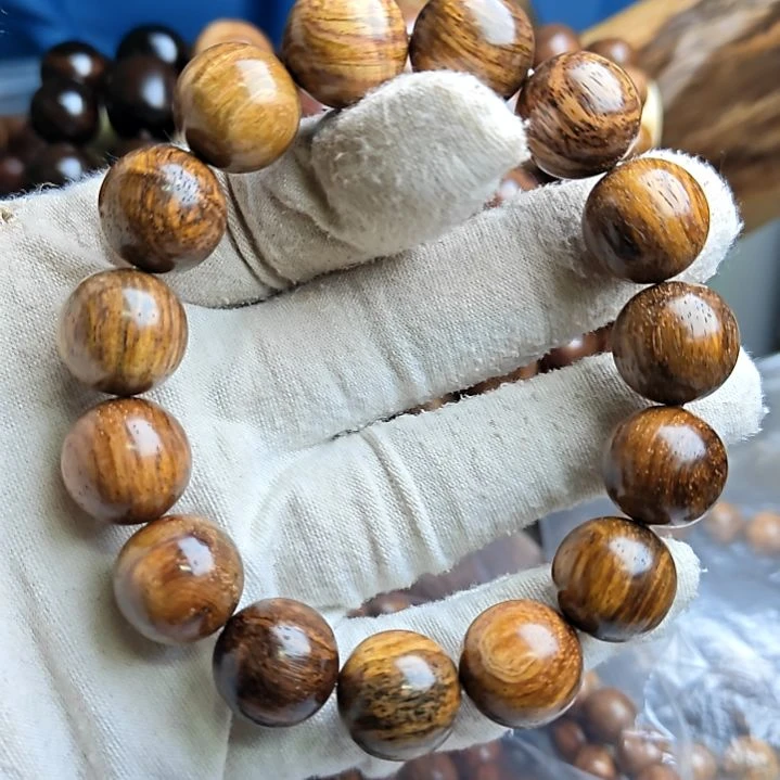 黄花梨/降香黄檀越黄老料1.5圆珠