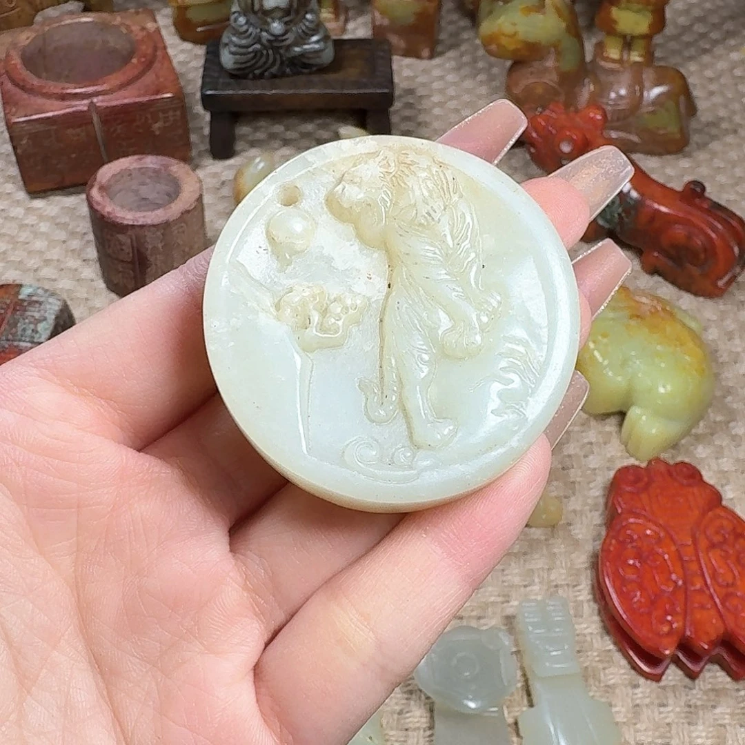 白玉菩提吊坠挂件
