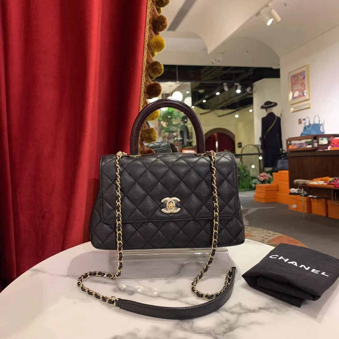 95新 Chanel/香奈儿 GGS丨coco handle小号红手柄芯片款/83987609