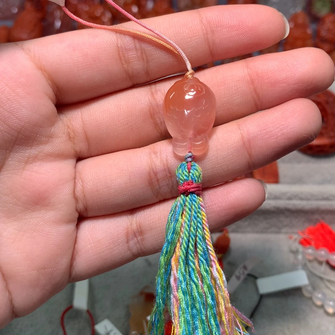 【闪购商品】未镶嵌挂件 冰飘小鱼南红玛瑙