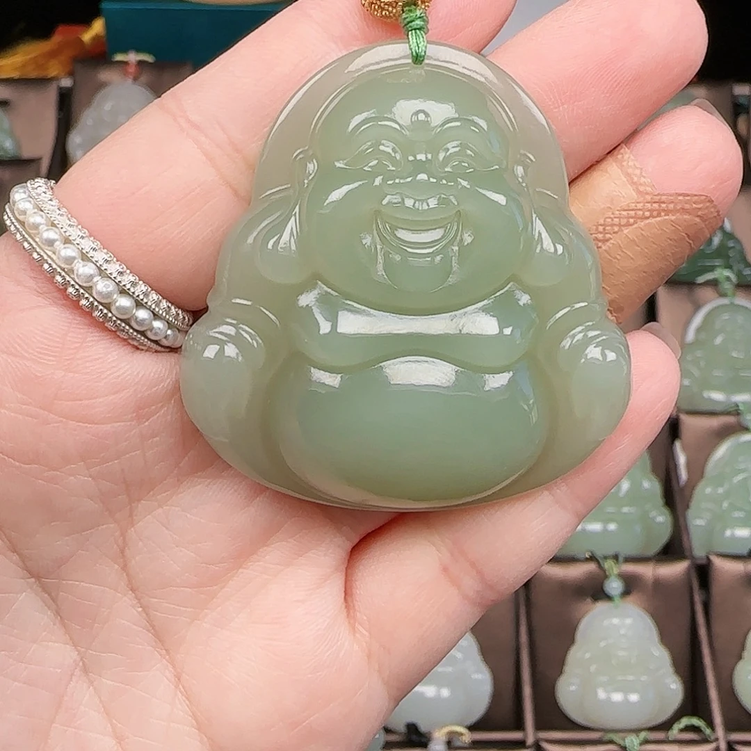 和田玉银S925镶嵌颈饰