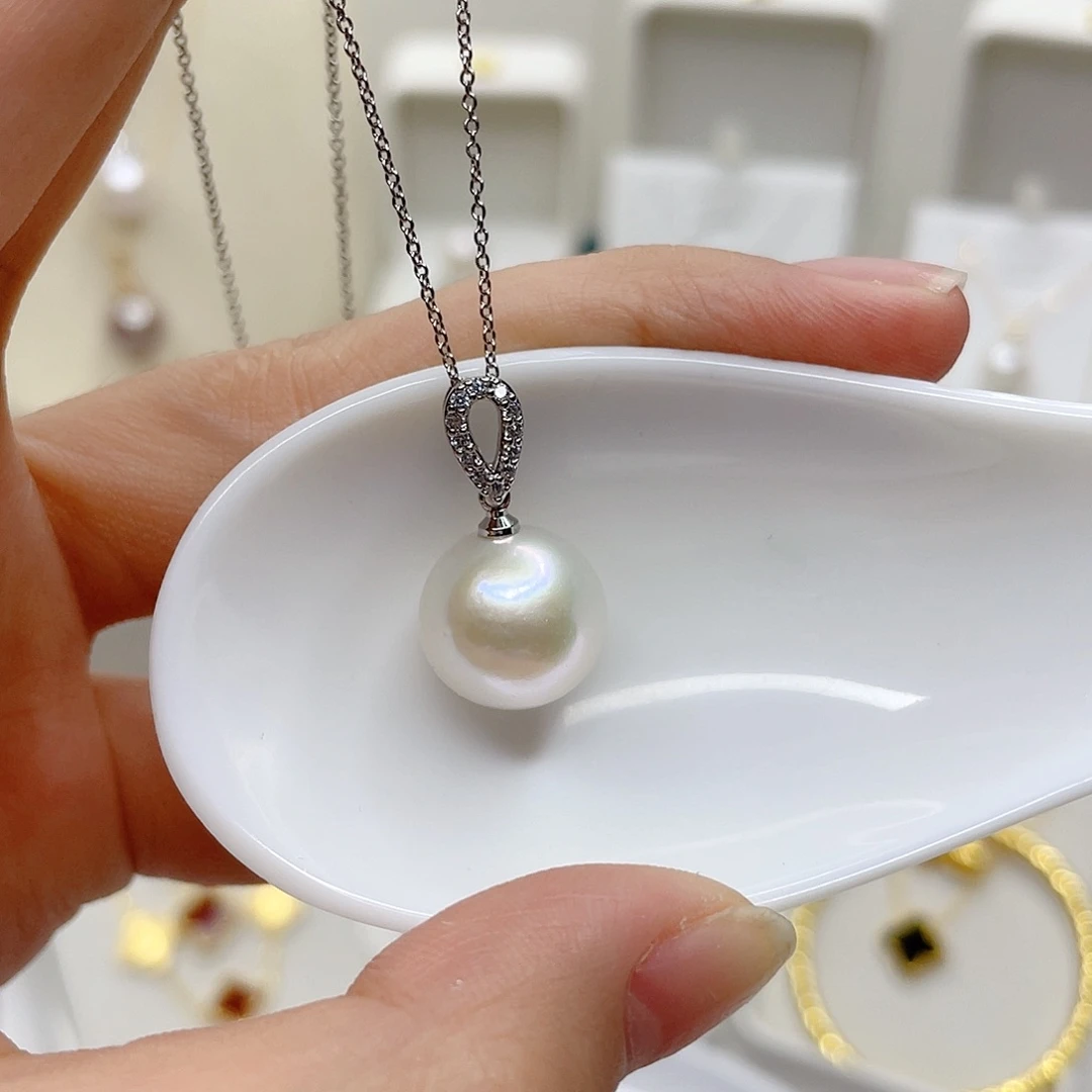 合金淡水珍珠吊坠(赠链)