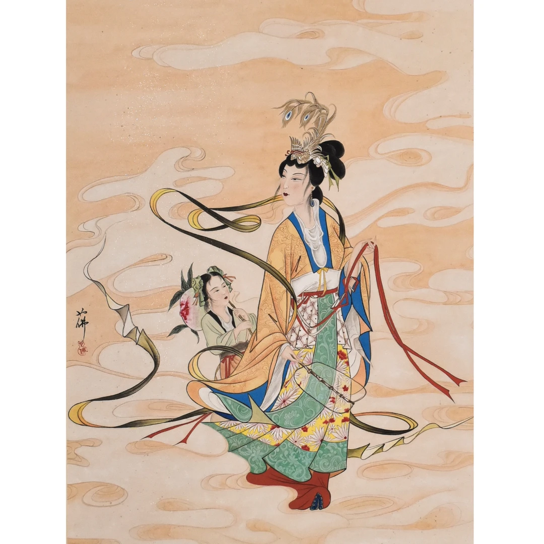 Lot 2611 胡也佛《工笔人物图》89cm*64cm
