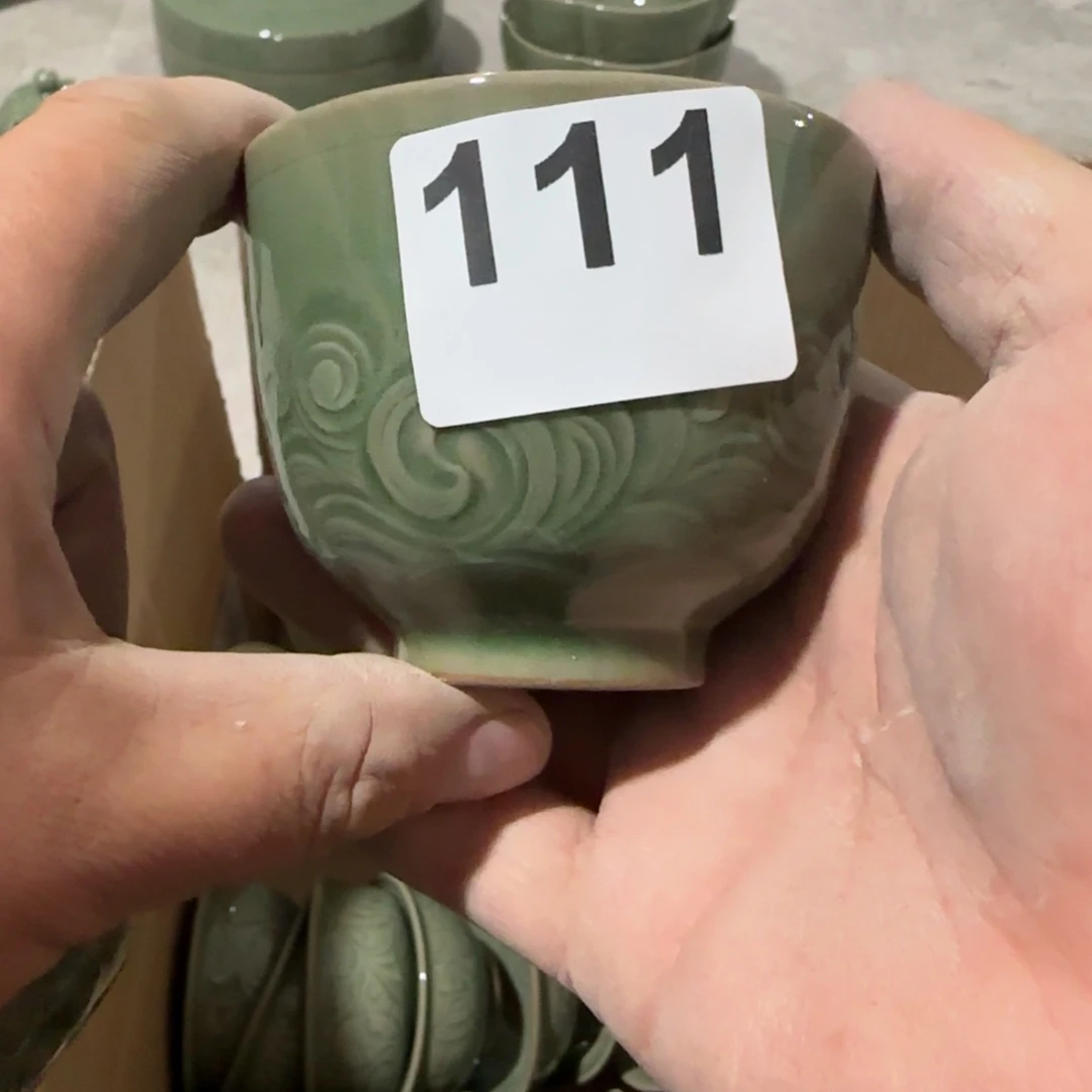 耀州窑手工主人杯瑕疵不退换