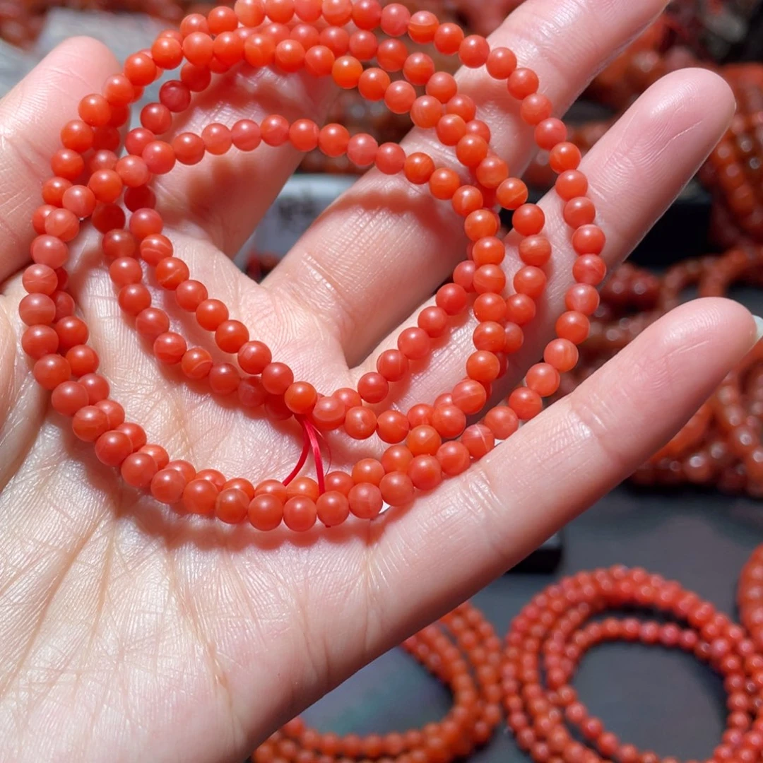 南红玛瑙手链未镶嵌
