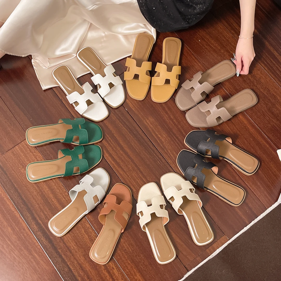 时尚软底外穿夏季凉鞋夏天凉鞋女夏凉鞋女款拖鞋明星同款拖鞋平底