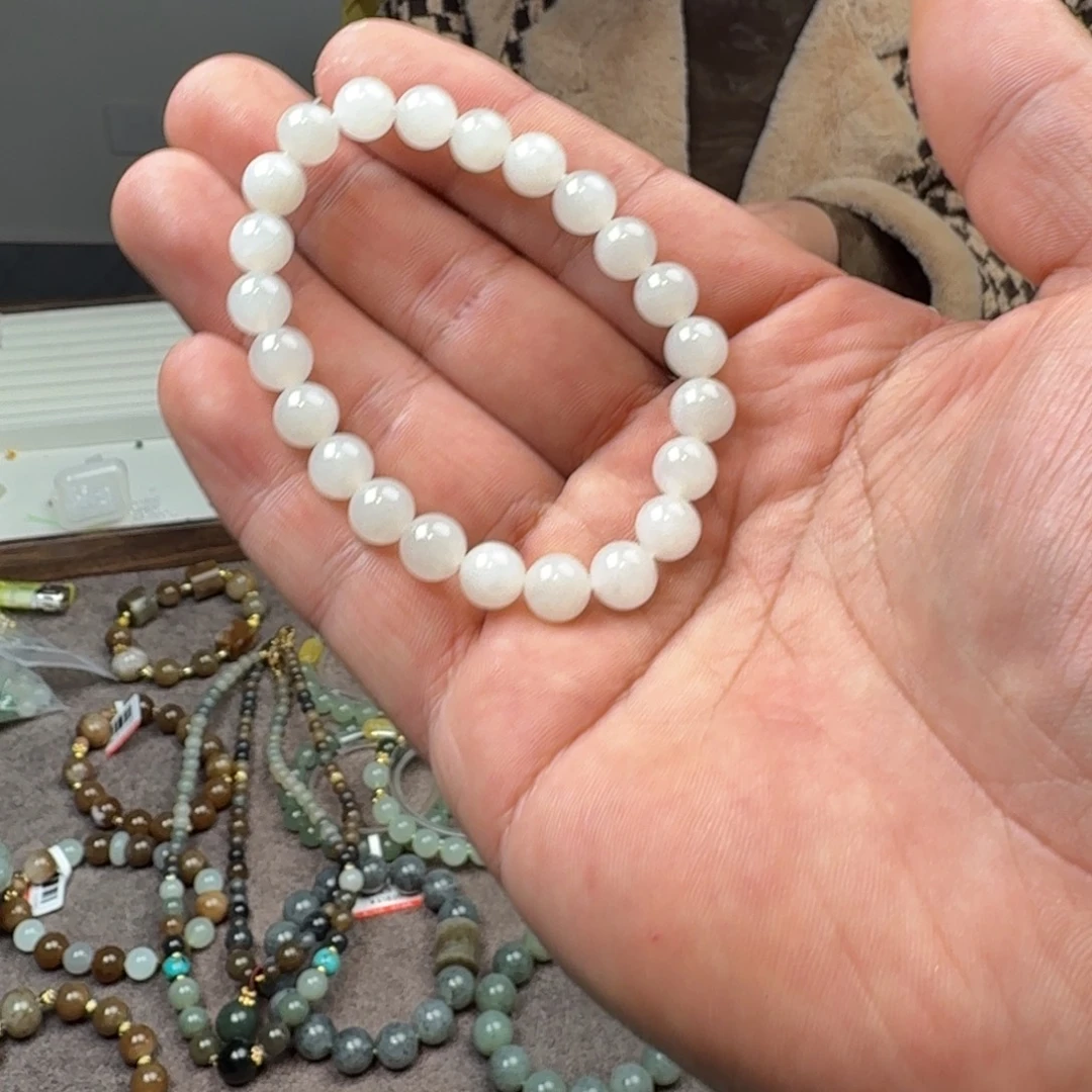 和田玉未镶嵌手链