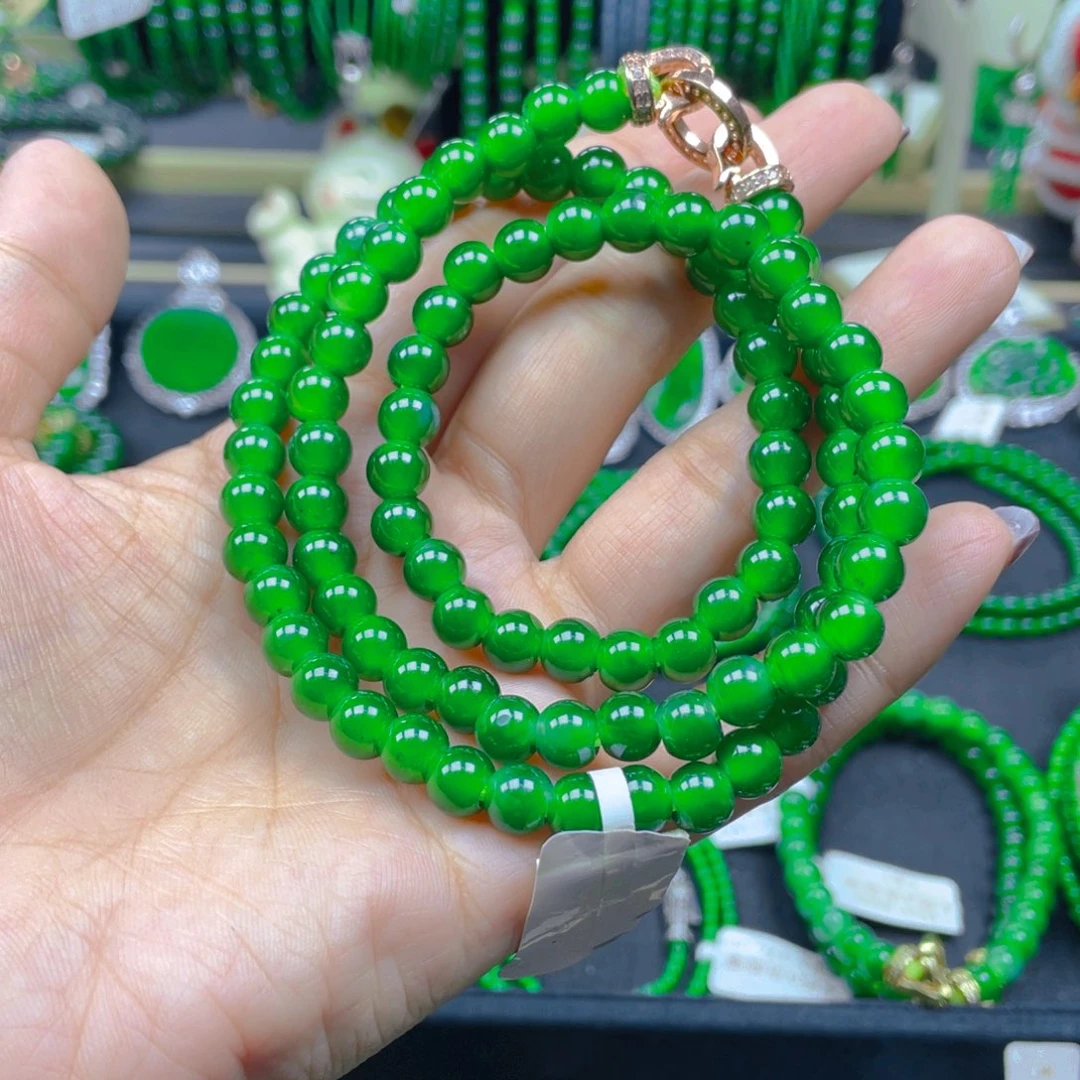 颈饰未镶嵌翡翠项链7