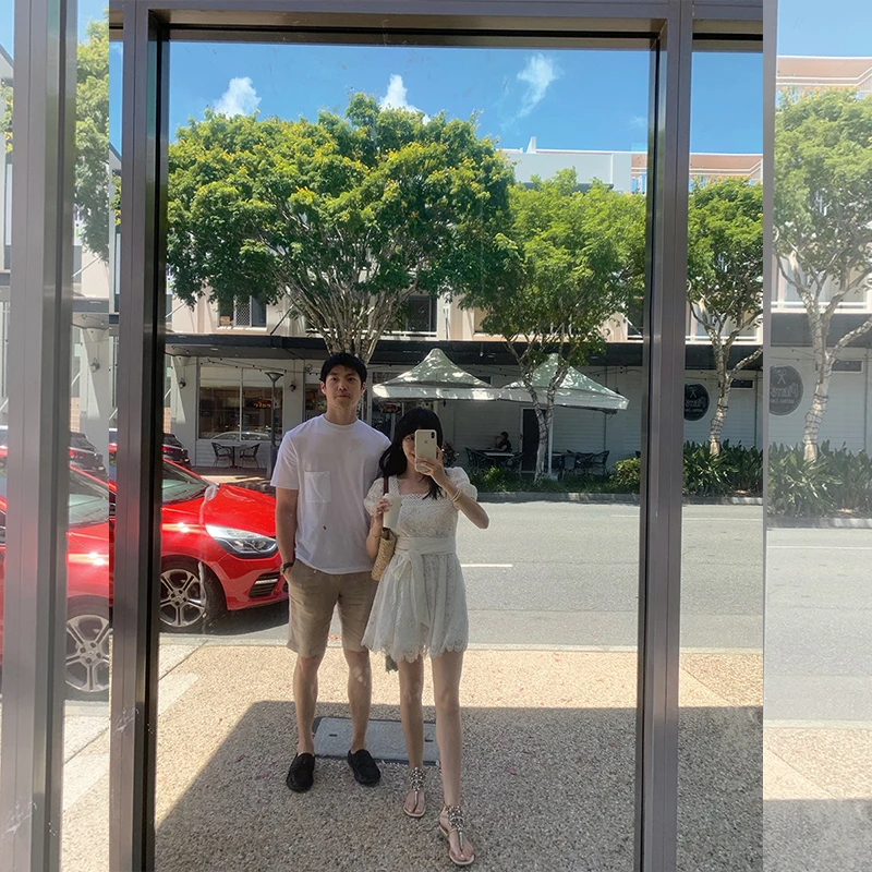 施薇靓【现货】栀子蝴蝶 纯白重磅水溶度假风蕾丝连衣裙/高腰半裙