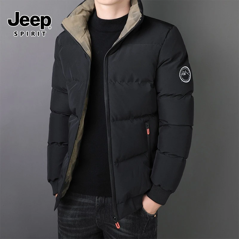 JEEP吉普棉衣男士冬季立领保暖棉袄棉服短款大码男棉服修身加厚