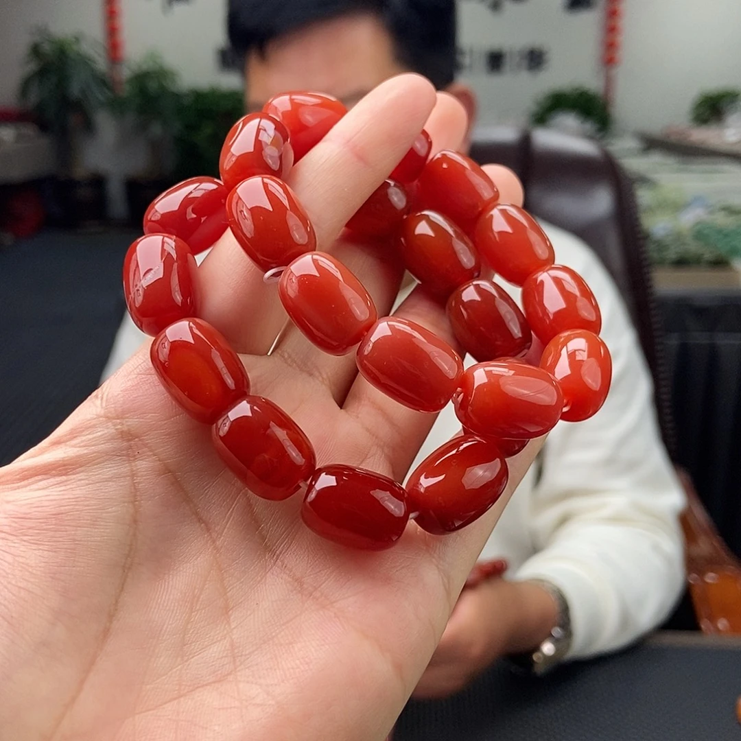 玛瑙/玉髓未镶嵌颈饰手串 颜色多样性发拍一发一