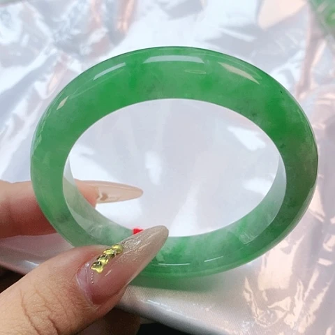 未镶嵌手镯翡翠红*2613