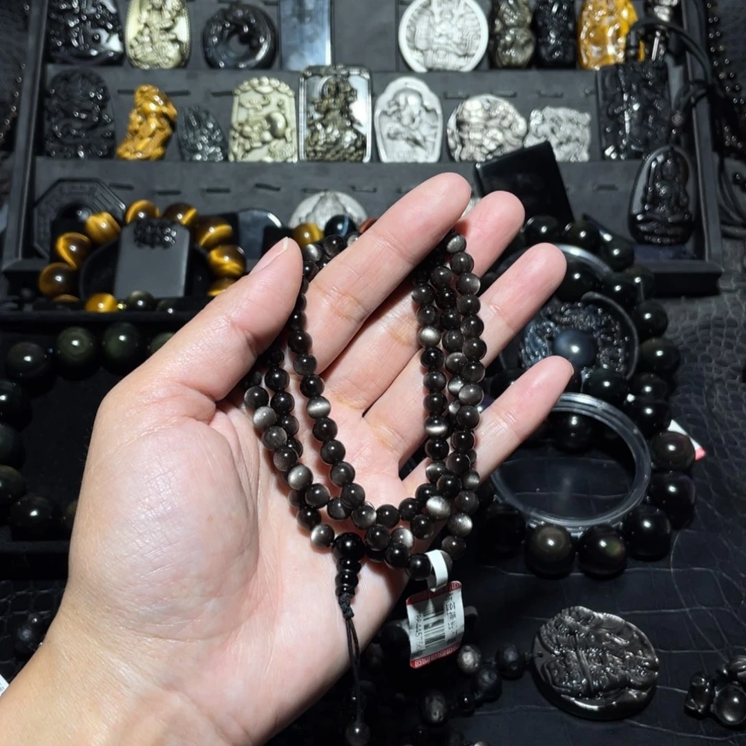 黑曜岩手链未镶嵌D**F