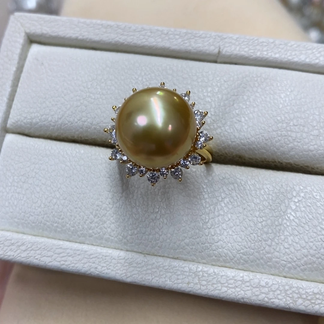 银S925镶嵌戒圈海水珍珠，链接9