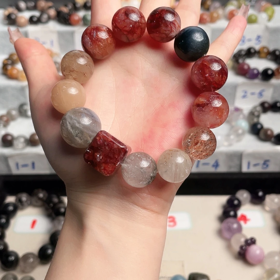 未镶嵌手链水晶红胶