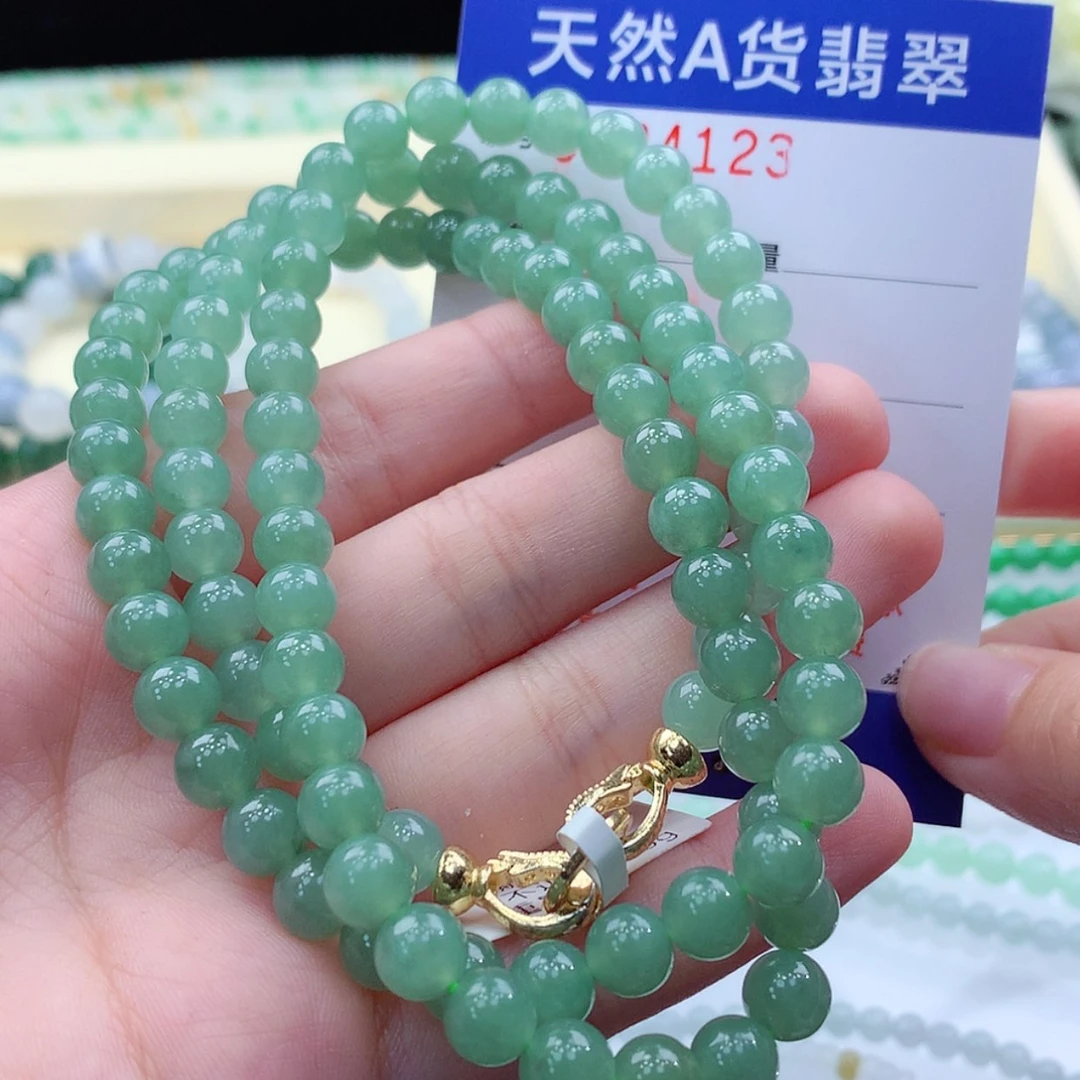 【闪购商品】翡翠颈饰未镶嵌缅甸天然a货翡翠