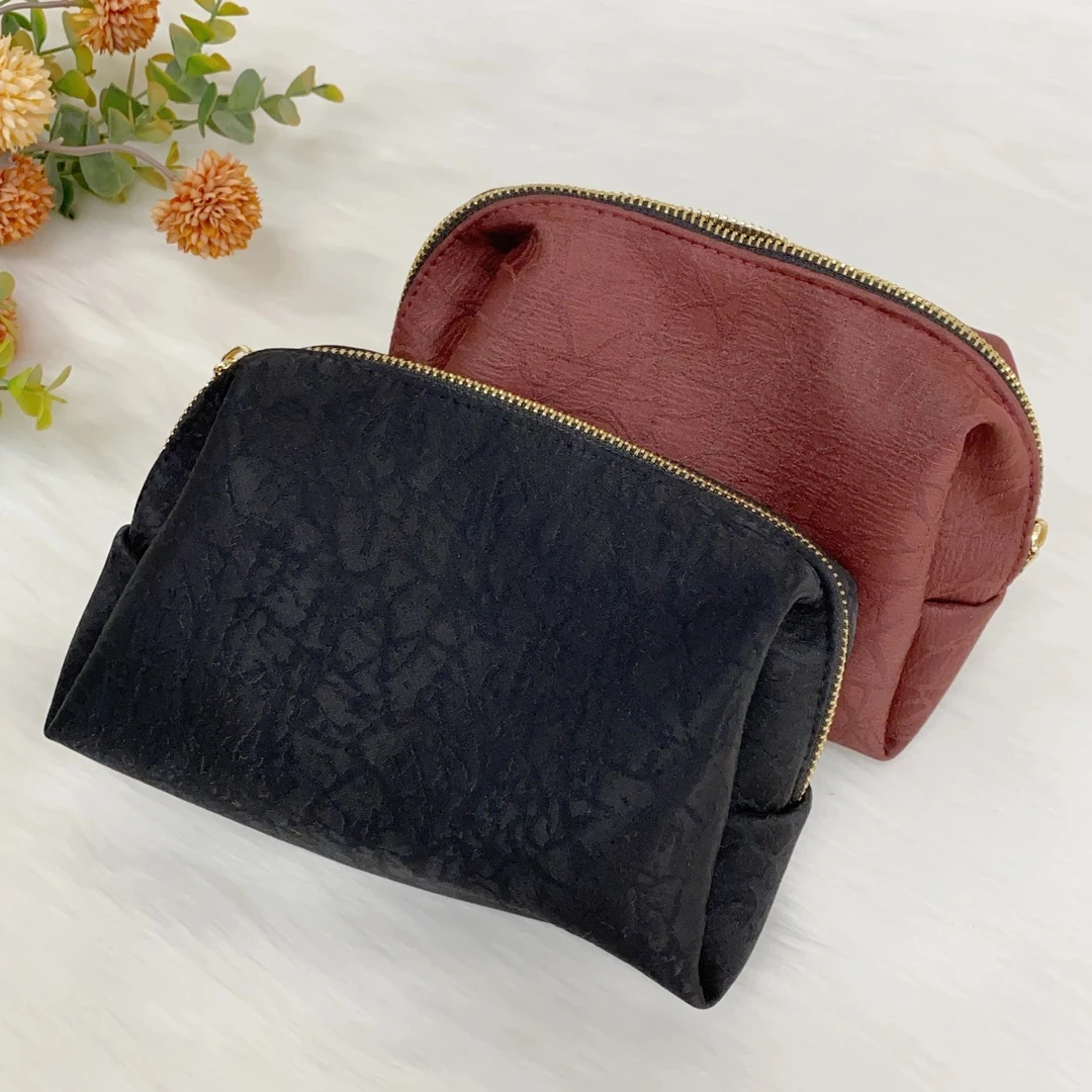 【香云纱-化妆包】23*15容量国风龟裂纹洗漱包收纳包简约百搭