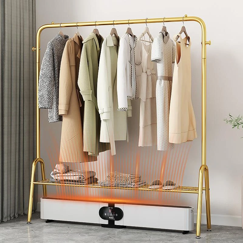 轻奢设计踢脚线取暖器晾衣架专用家用卧室内折叠电暖气片散热器烘