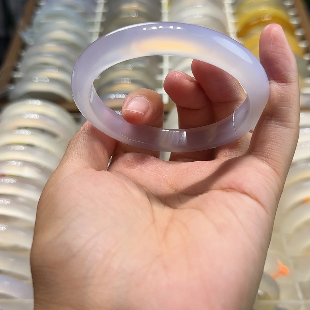 手镯玛瑙/玉髓未镶嵌59紫
