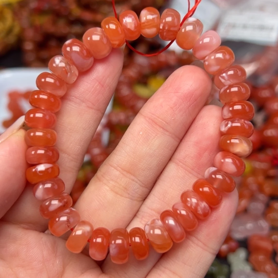 南红玛瑙未镶嵌手链