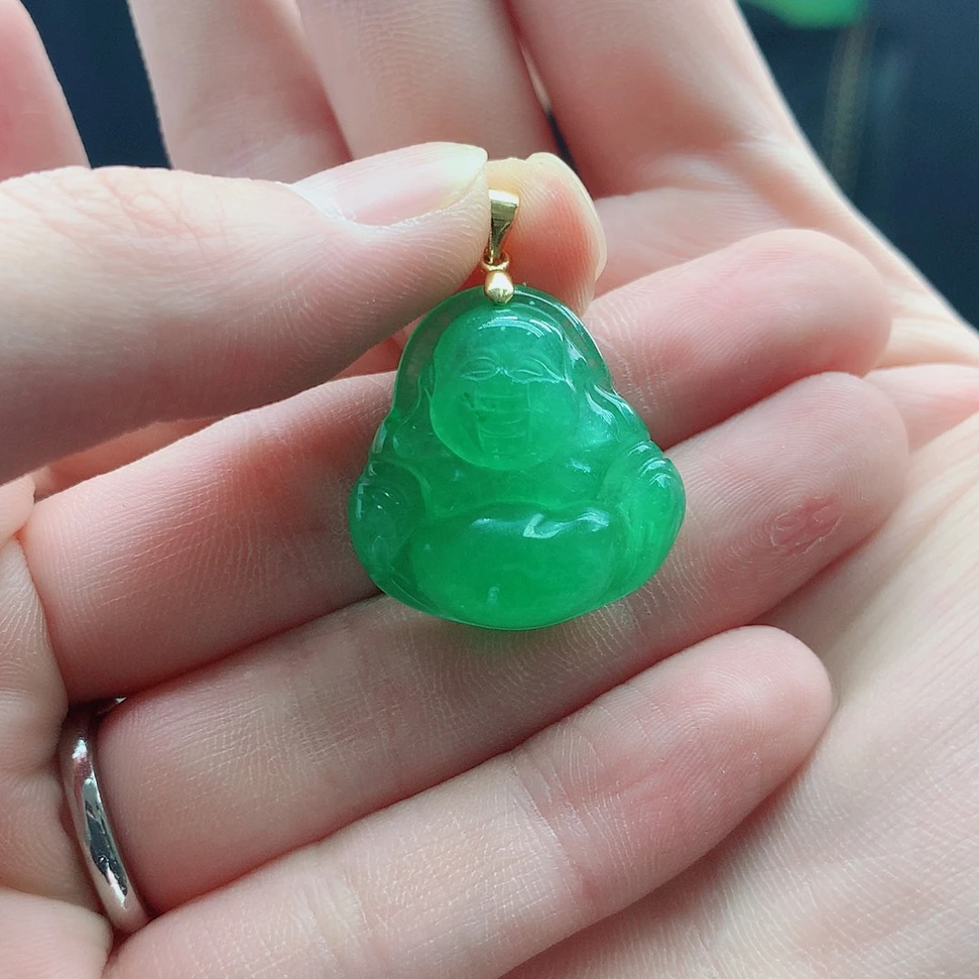 翡翠银S925镶嵌颈饰