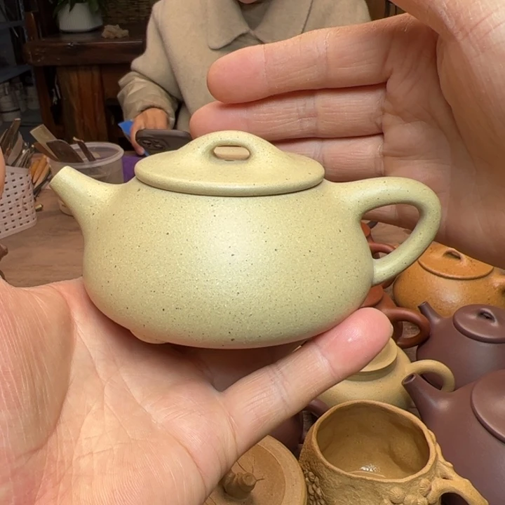 本山绿泥茶壶本绿泥半手精工制作满瓢230c c