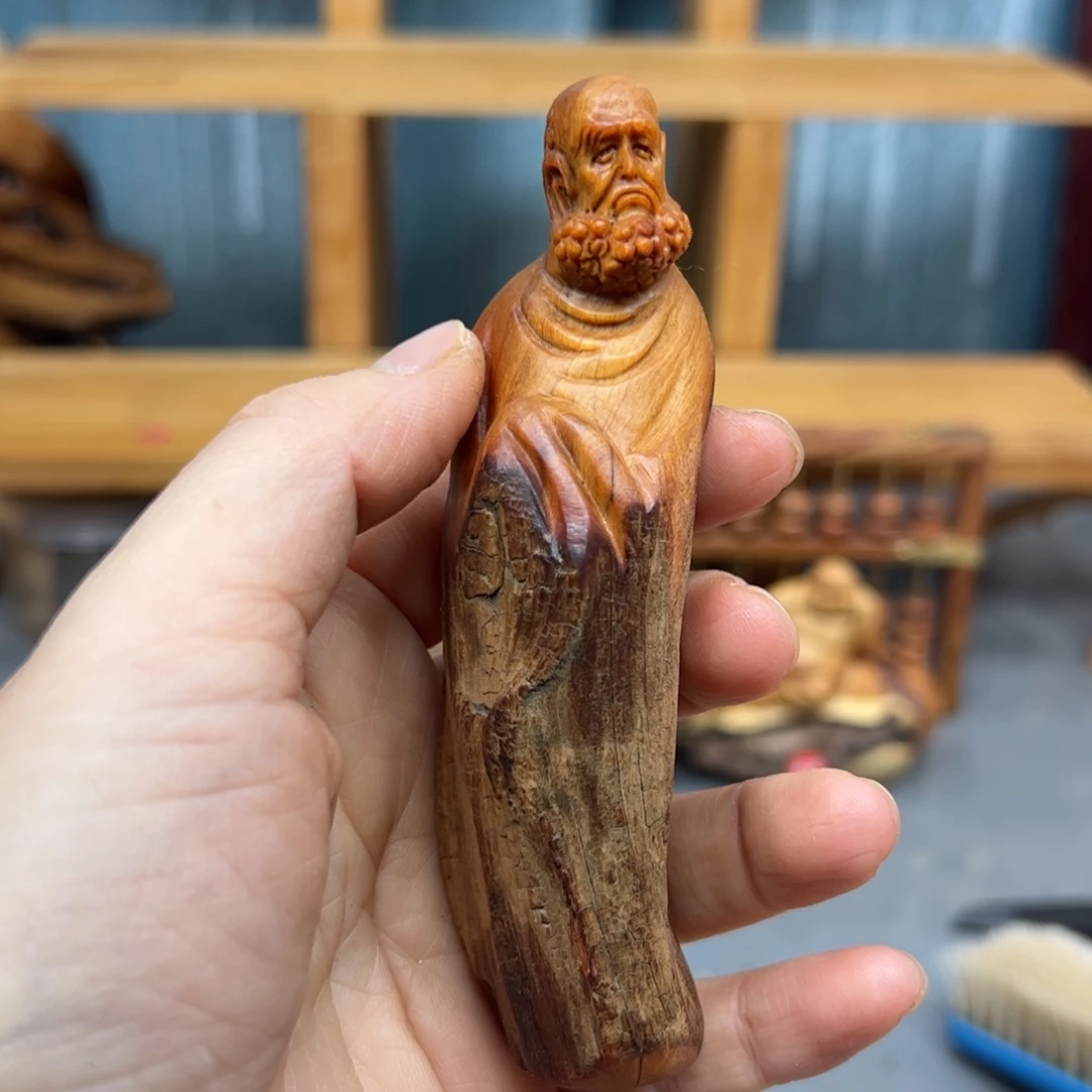 柏木崖柏木摆件手把件，17