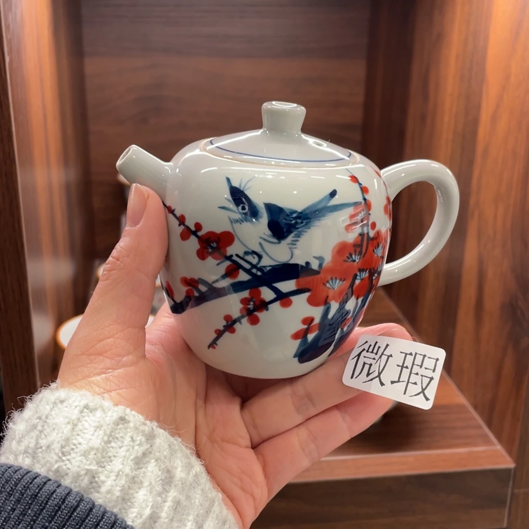 微瑕釉下彩纯手绘