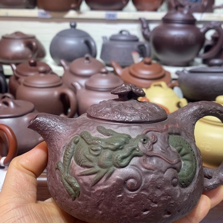 紫砂茶壶微瑕处理一把