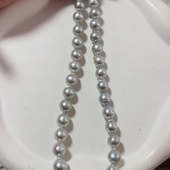 海水珍珠项链银S925镶嵌