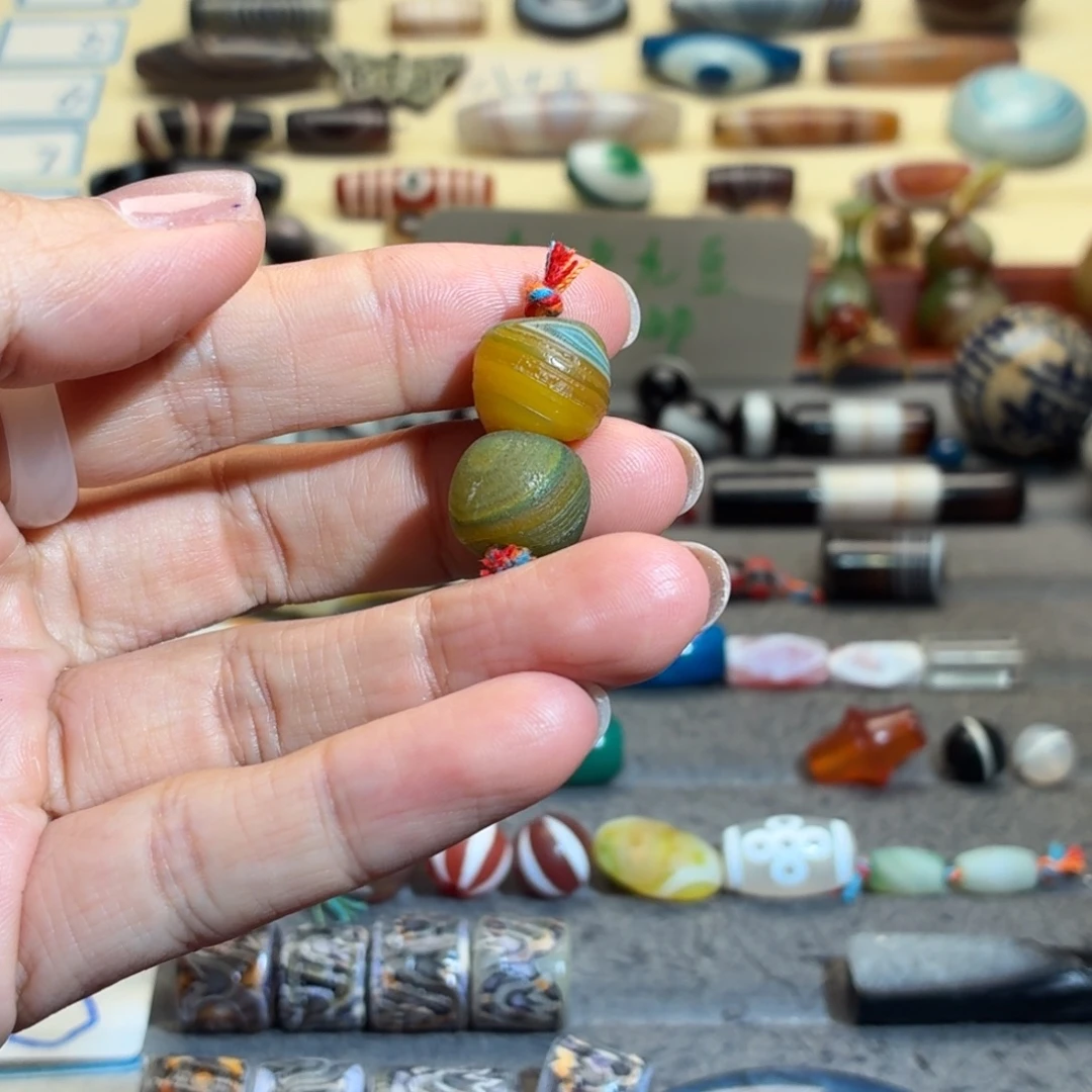 橘***汁玛瑙/玉髓合金颈饰