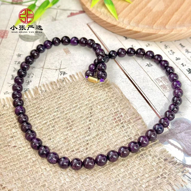 【小张严选】SS06008 舒俱来红肉料圆珠项链 8mm 多样发其一