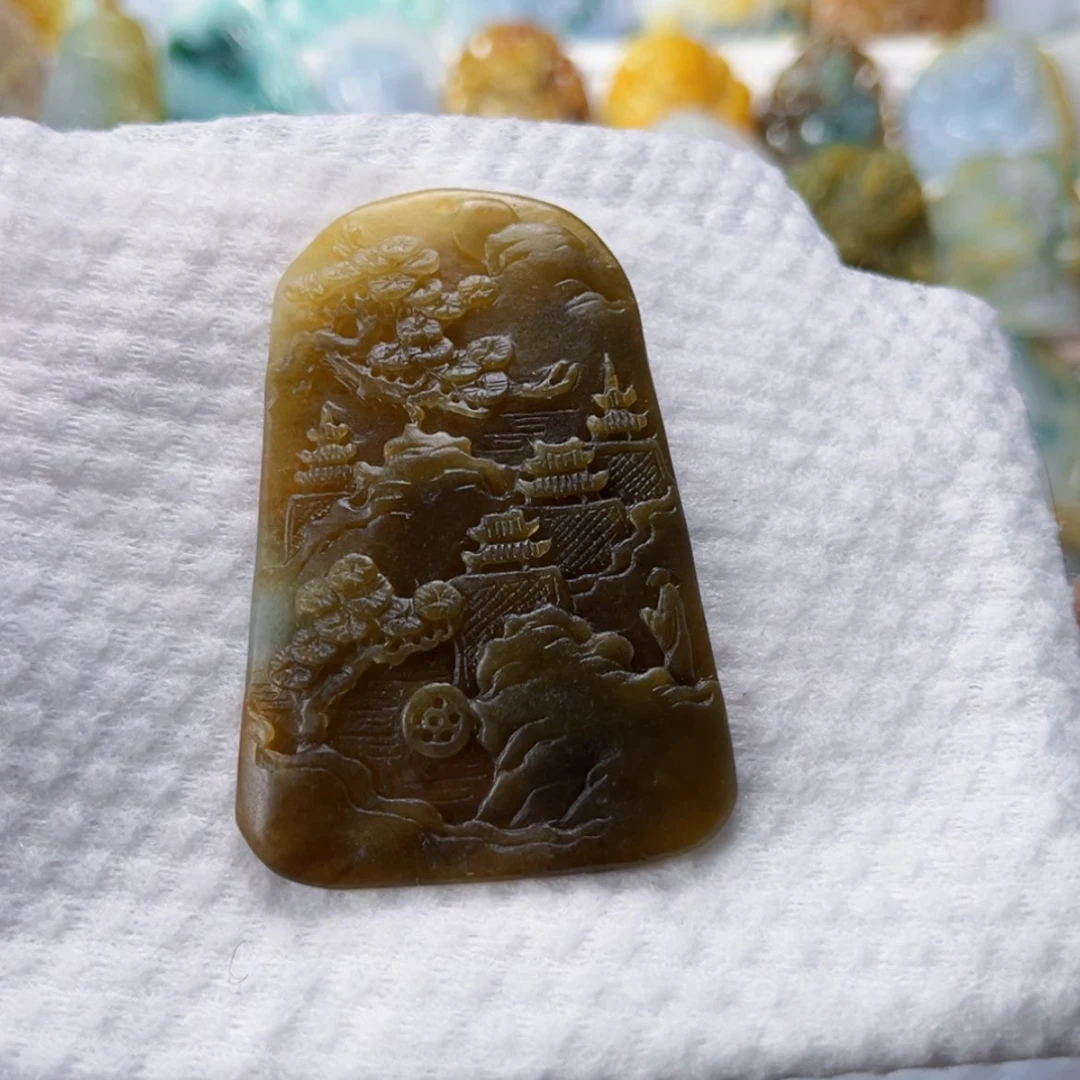 【闪购商品】定制翡翠未镶嵌山水